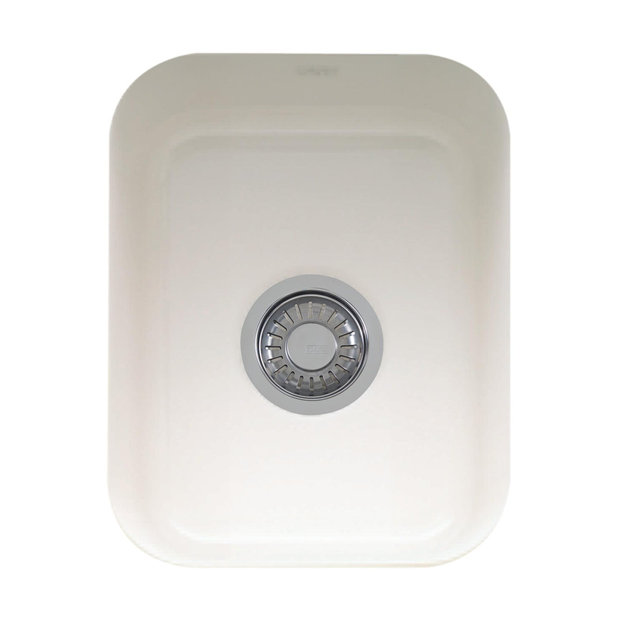 FRANKE CCK110-13WH Cisterna 14.38-in. x 17.12-in. White Undermount Single Bowl Fireclay Kitchen Sink In White