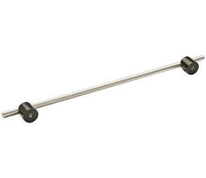 Amerock Cabinet Pull Matte Black/Polished Nickel 12-5/8 inch (320 mm) Center to Center Transcendent 1 Pack Drawer Pull Drawer Handle Cabinet Hardware