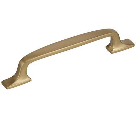 Amerock Cabinet Pull Golden Champagne 5-1/16 inch (128 mm) Center to Center Highland Ridge 1 Pack Drawer Pull Drawer Handle Cabinet Hardware