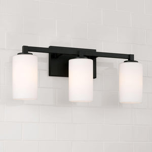 Capital Lighting 119831BI-545 Ravenwood 3 Light Vanity Black Iron