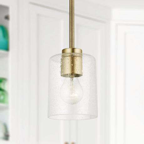 Capital Lighting 328511AD-449 Greyson 1 Light Pendant Aged Brass