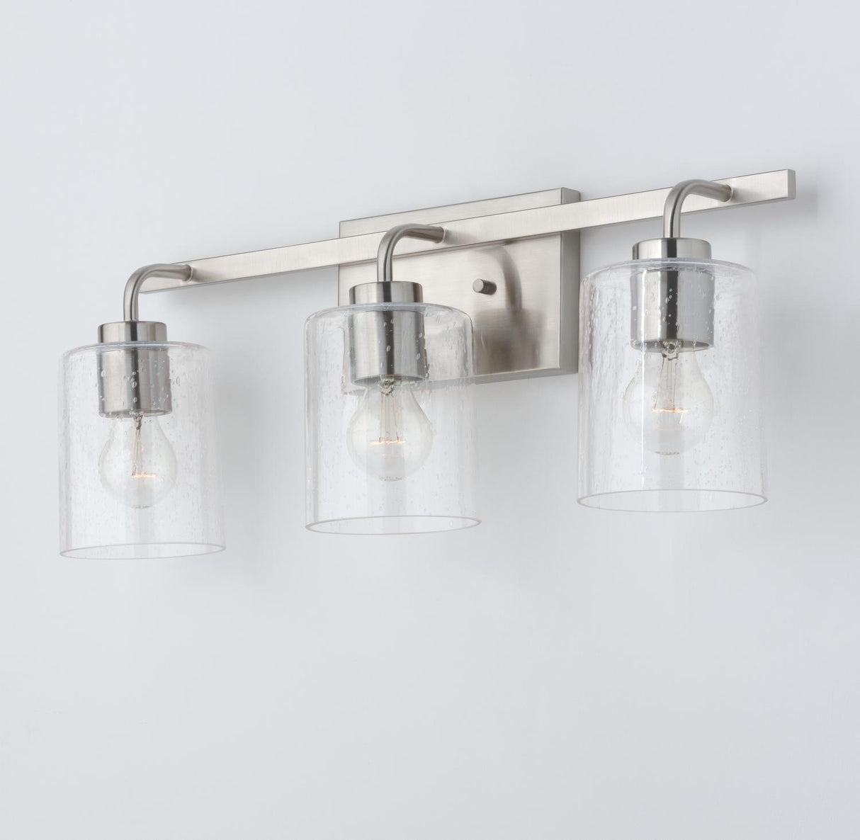 Capital Lighting 128531BN-449 Greyson 3 Light Vanity Brushed Nickel