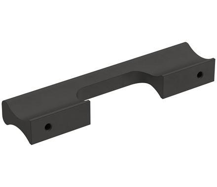 Amerock Cabinet Pull Matte Black 3-3/4 inch (96 mm) Center-to-Center Status 1 Pack Drawer Pull Cabinet Handle Cabinet Hardware