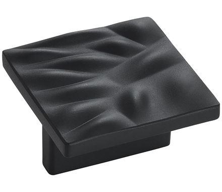 Amerock Cabinet Pull Matte Black 1-1/4 inch (32 mm) Center to Center Calathea 1 Pack Drawer Pull Drawer Handle Cabinet Hardware