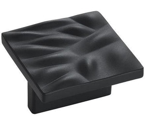 Amerock Cabinet Pull Matte Black 1-1/4 inch (32 mm) Center to Center Calathea 1 Pack Drawer Pull Drawer Handle Cabinet Hardware