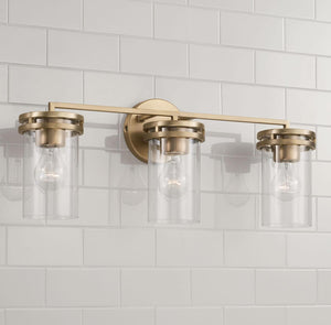Capital Lighting 148731AD-539 Fuller 3 Light Vanity Aged Brass
