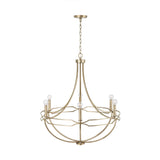 Capital Lighting 438961AD Jordyn 6 Light Chandelier Aged Brass