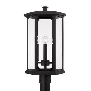 Capital Lighting 946643BK Walton 4 Light Outdoor Post Lantern Black