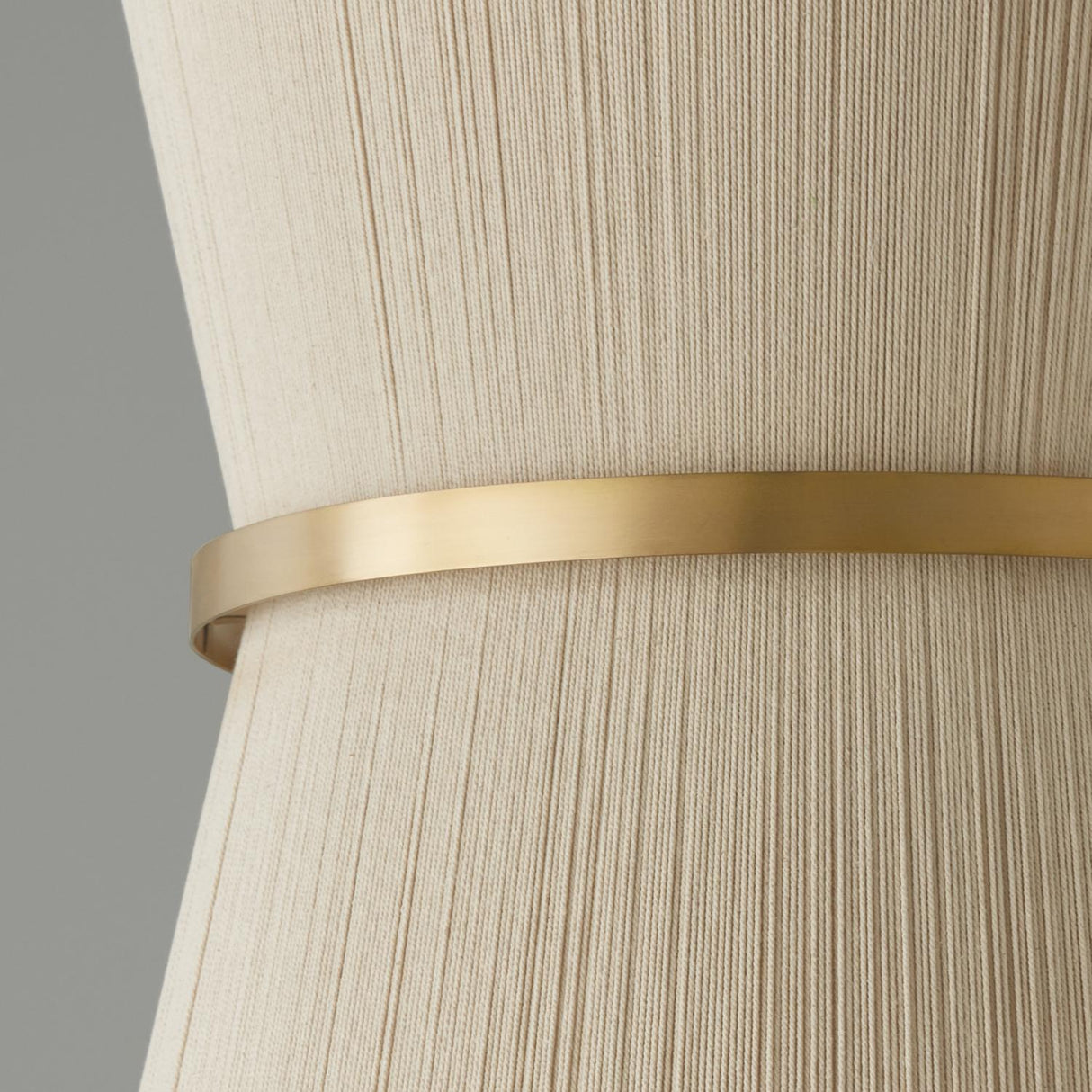 Capital Lighting 541261NP Cecilia 6 Light Foyer Bleached Natural Rope and Patinaed Brass