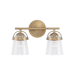 Capital Lighting 147021AD-534 Madison 2 Light Vanity Aged Brass