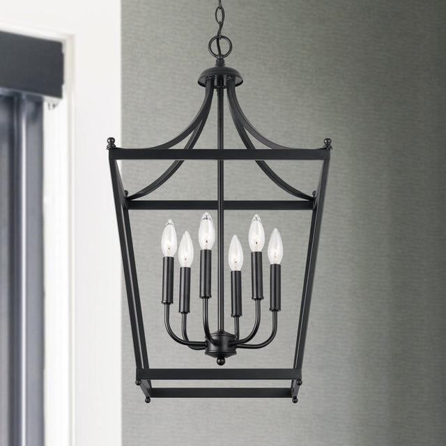 Capital Lighting 9552MB Stanton 6 Light Foyer Matte Black