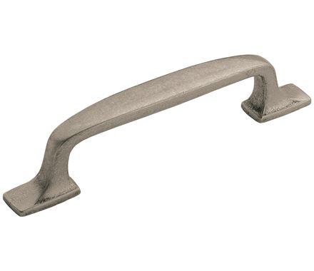 Amerock Cabinet Pull Aged Pewter 3-3/4 inch (96 mm) Center to Center Highland Ridge 1 Pack Drawer Pull Drawer Handle Cabinet Hardware
