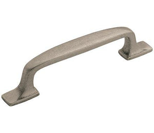 Amerock Cabinet Pull Aged Pewter 3-3/4 inch (96 mm) Center to Center Highland Ridge 1 Pack Drawer Pull Drawer Handle Cabinet Hardware