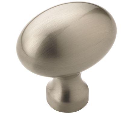 Amerock Cabinet Knob Satin Nickel 1-3/8 inch (35 mm) Length Vaile 1 Pack Drawer Knob Cabinet Hardware