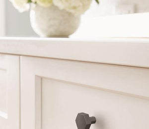 Amerock Cabinet Knob Matte Black 1-1/4 inch (32 mm) Diameter Caliber 1 Pack Drawer Knob Cabinet Hardware