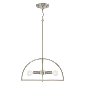 Capital Lighting 248841BN Lawson 4 Light Dual Mount Semi-Flush/Pendant Brushed Nickel