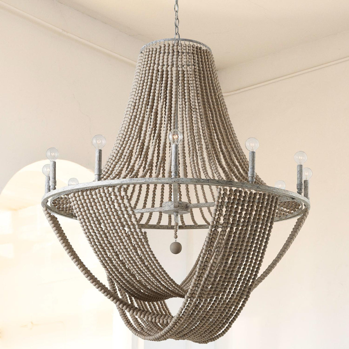 Capital Lighting 429501MS Kayla 12 Light Chandelier Mystic Sand