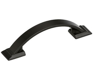 Amerock Cabinet Pull Black Bronze 3 inch (76 mm) Center to Center Candler 1 Pack Drawer Pull Drawer Handle Cabinet Hardware