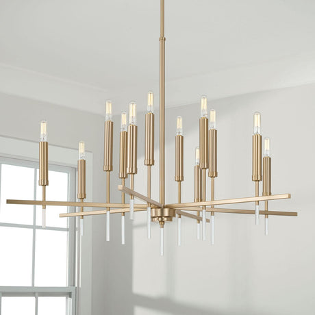 Capital Lighting 449301MA Elora 12 Light Chandelier Matte Brass