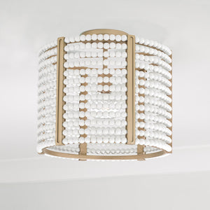 Capital Lighting 247111AP Brynn 1 Light Semi-Flush Aged Brass Painted
