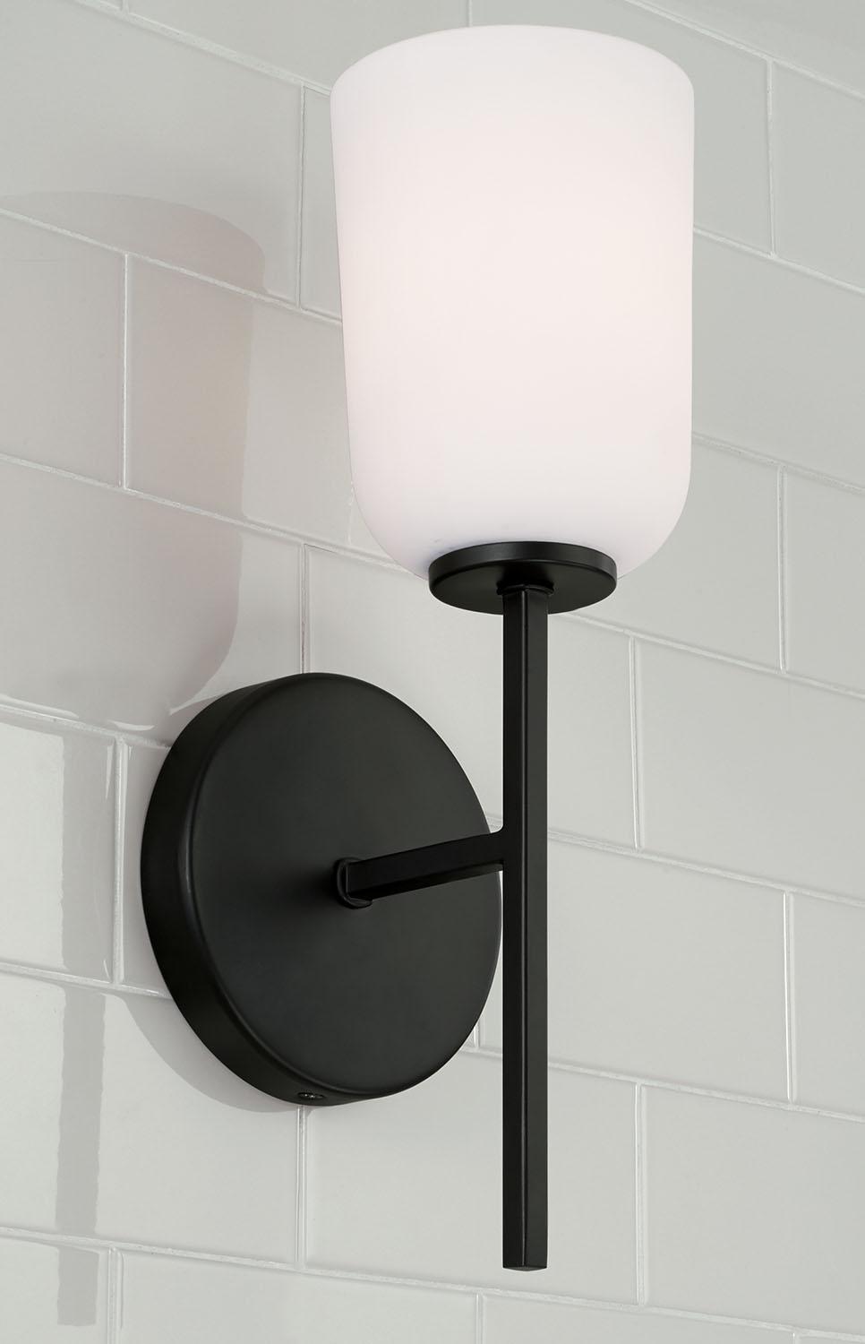 Capital Lighting 648811MB-542 Lawson 1 Light Sconce Matte Black