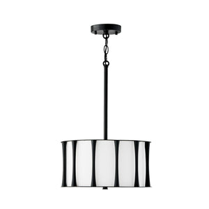 Capital Lighting 244631MB Bodie 3 Light Dual Mount Semi-Flush/Pendant Matte Black