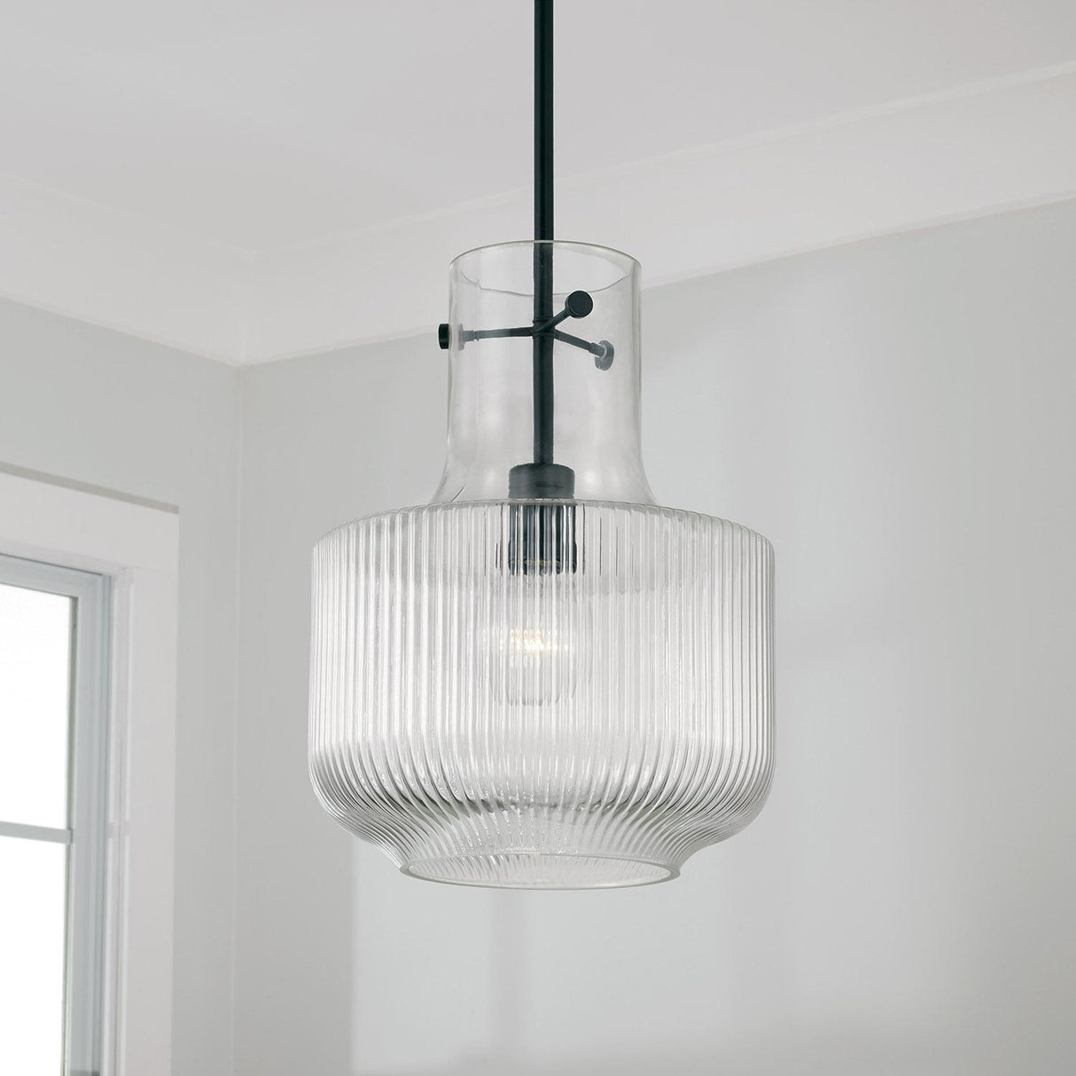 Capital Lighting 345111MB Nyla 1 Light Pendant Matte Black