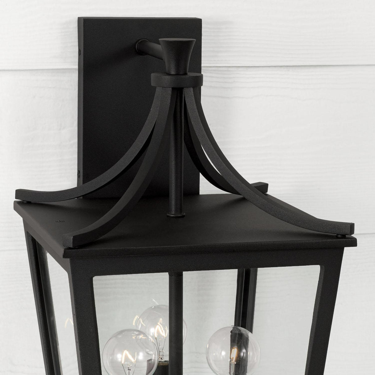 Capital Lighting 947931BK Adair 3 Light Outdoor Wall Lantern Black