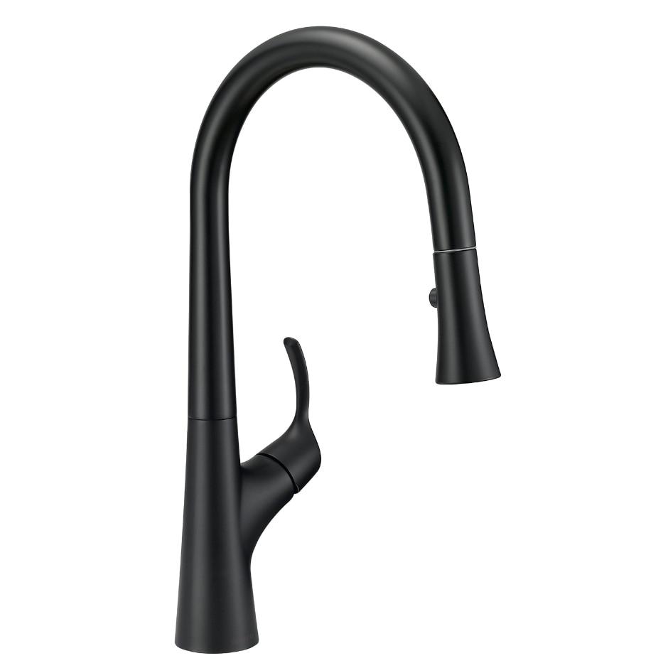 Gerber D454422BS Satin Black Antioch Single Handle Pull-down Kitchen Faucet