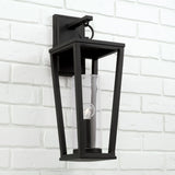 Capital Lighting 948112BK Elliott 1 Light Outdoor Wall Lantern Black