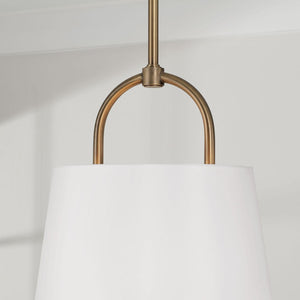 Capital Lighting 349412AD Brody 1 Light Pendant Aged Brass