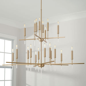 Capital Lighting 449302MA Elora 20 Light Chandelier Matte Brass