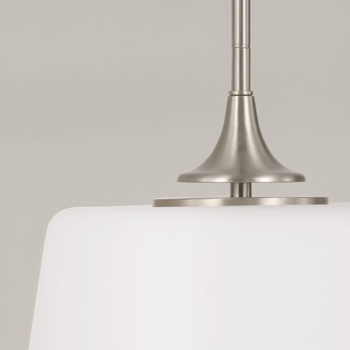 Capital Lighting 248911BN Presley 1 Light Dual Mount Semi-Flush/Pendant Brushed Nickel