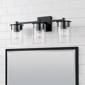 Capital Lighting 146831MB-532 Mason 3 Light Vanity Matte Black