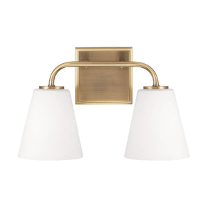 Capital Lighting 149421AD-543 Brody 2 Light Vanity Aged Brass