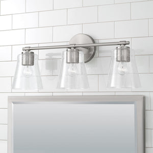 Capital Lighting 146931BN-533 Baker 3 Light Vanity Brushed Nickel