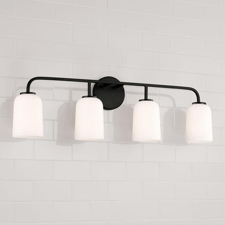 Capital Lighting 148841MB-542 Lawson 4 Light Vanity Matte Black