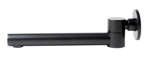Black Matte Round Foldable Tub Spout