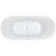 EAGO AM1900  74" White Free Standing Air Bubble Bathtub