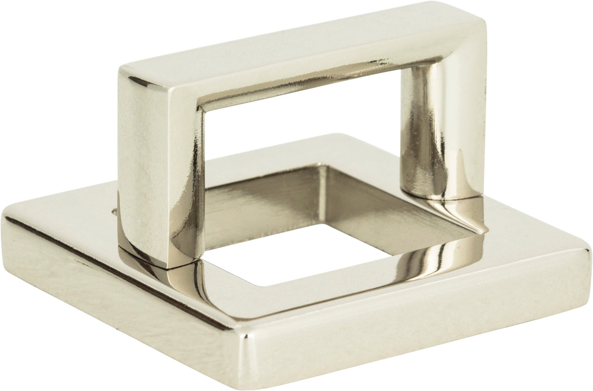 Atlas Homewares Tableau Square Base and Top 1 7/16 Inch (c-c) Polished Nickel