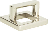 Atlas Homewares Tableau Square Base and Top 1 7/16 Inch (c-c) Polished Nickel
