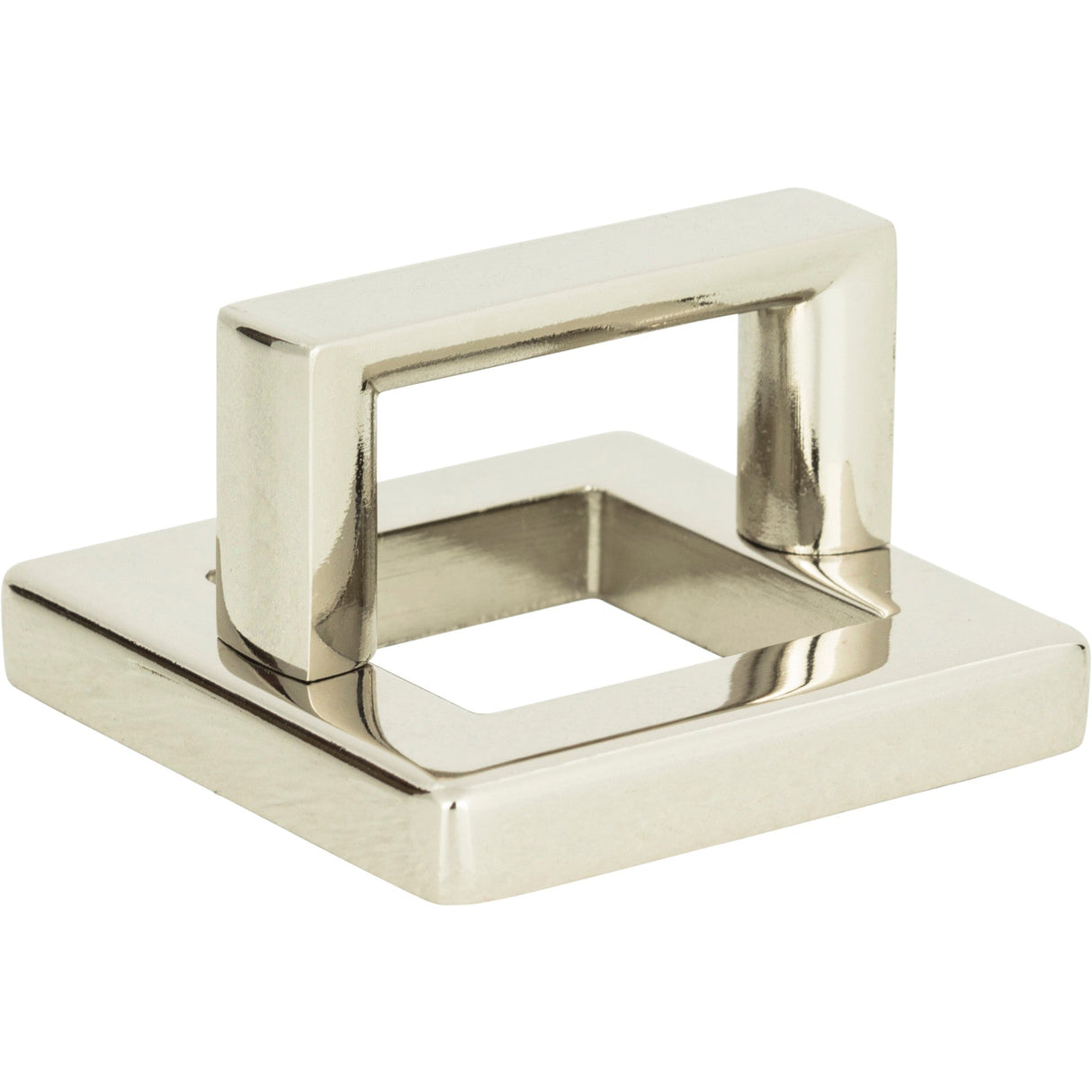 Atlas Homewares Tableau Square Base and Top 1 7/16 Inch (c-c) Polished Nickel