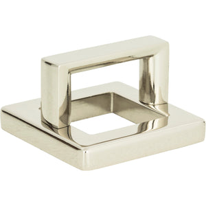 Atlas Homewares Tableau Square Base and Top 1 7/16 Inch (c-c) Polished Nickel