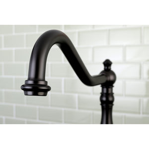 Gourmetier GSY7705ACLSP American Classic Single-Handle Kitchen Faucet with Brass Sprayer, Oil Rubbed Bronze