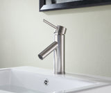 ANZZI L-AZ109BN Valle Single Hole Single Handle Bathroom Faucet in Brushed Nickel