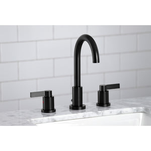 Fauceture FSC8920NDL NuvoFusion Widespread Bathroom Faucet, Matte Black