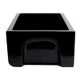 ALFI brand AB3018HS-BG 30" Black Gloss Reversible Smooth / Fluted Single Bowl Fireclay Farm Sink