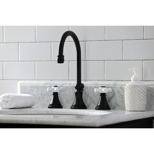 Kingston Brass KS2980PX Governor Widespread Bathroom Faucet, Matte Black
