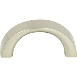 Atlas Homewares Tableau Curved Pull 1 7/16 Inch (c-c) Brushed Nickel