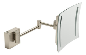 ALFI brand ABM8WLED-BN Brushed Nickel Wall Mount Square 8